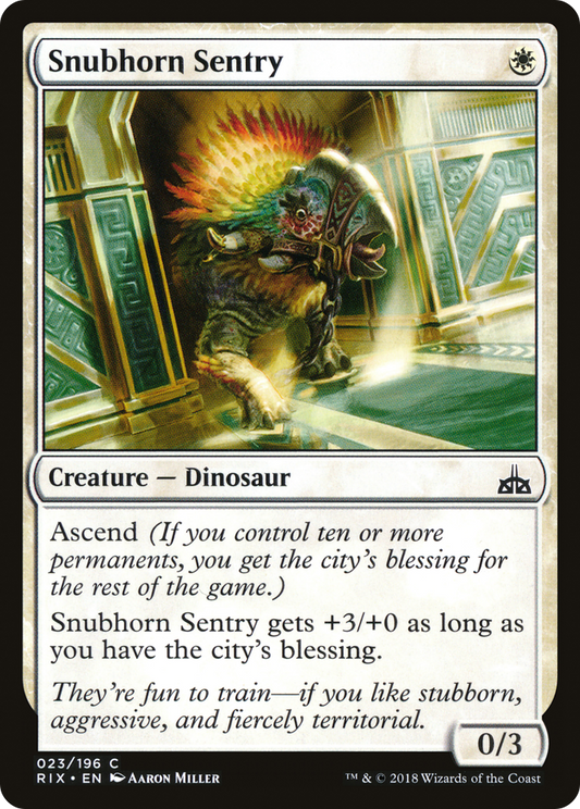 Snubhorn Sentry (RIX-023)