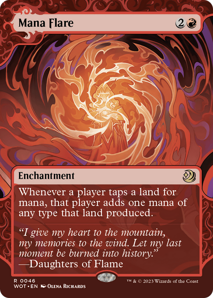 Mana Flare (WOT-046) (Showcase) (Borderless) (Foil)