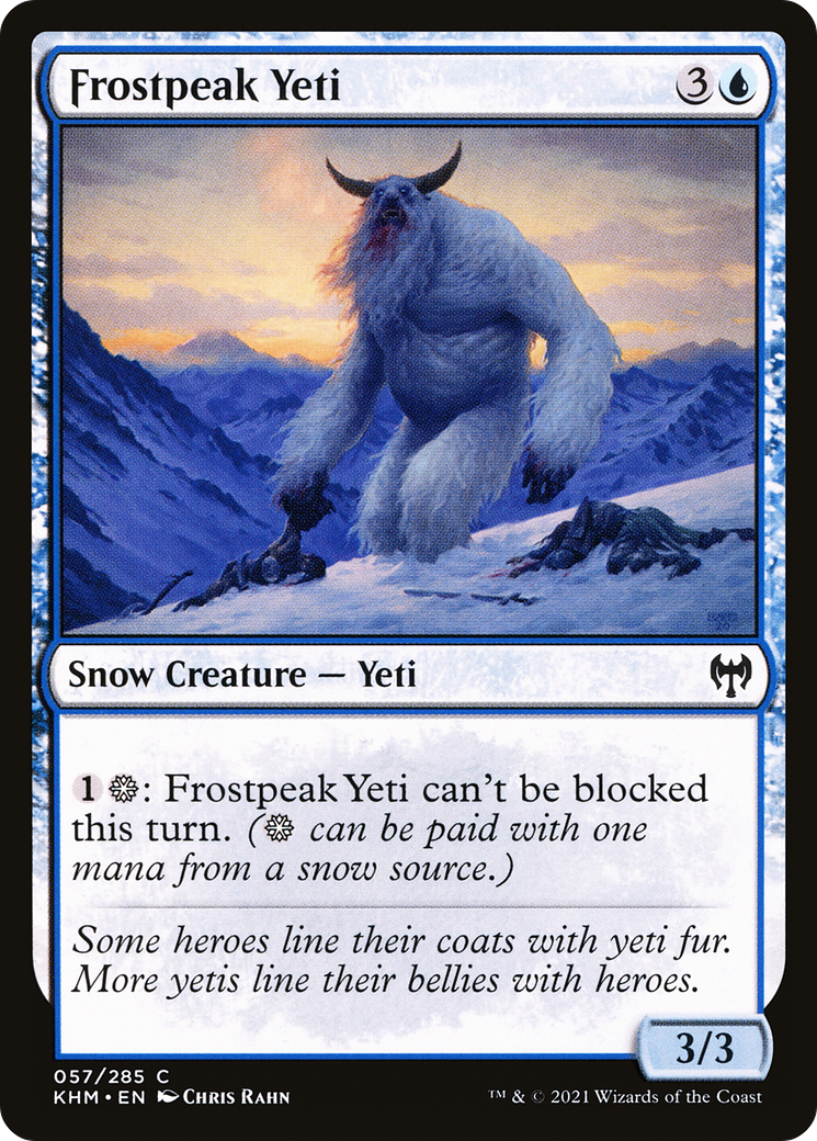 Frostpeak Yeti (KHM-057) (Foil)