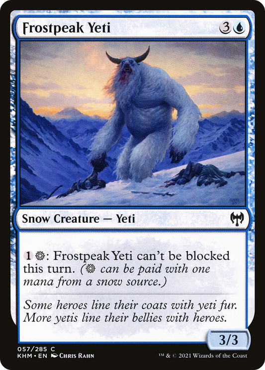 Frostpeak Yeti (KHM-057) (Foil)