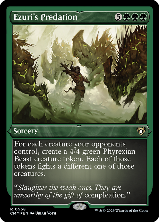 Ezuri's Predation (CMM-558) (Etched Foil)