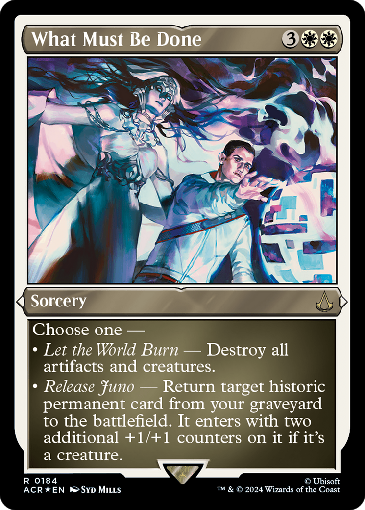 What Must Be Done (ACR-184) (Etched Foil)