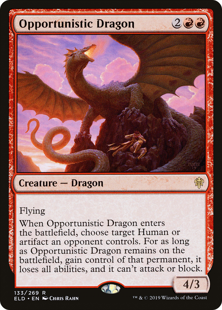 Opportunistic Dragon (ELD-133) (Foil)