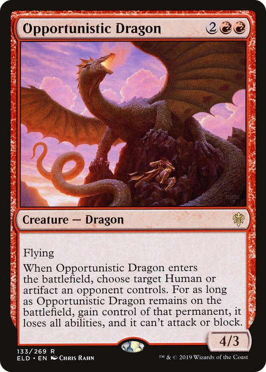 Opportunistic Dragon (ELD-133) (Foil)