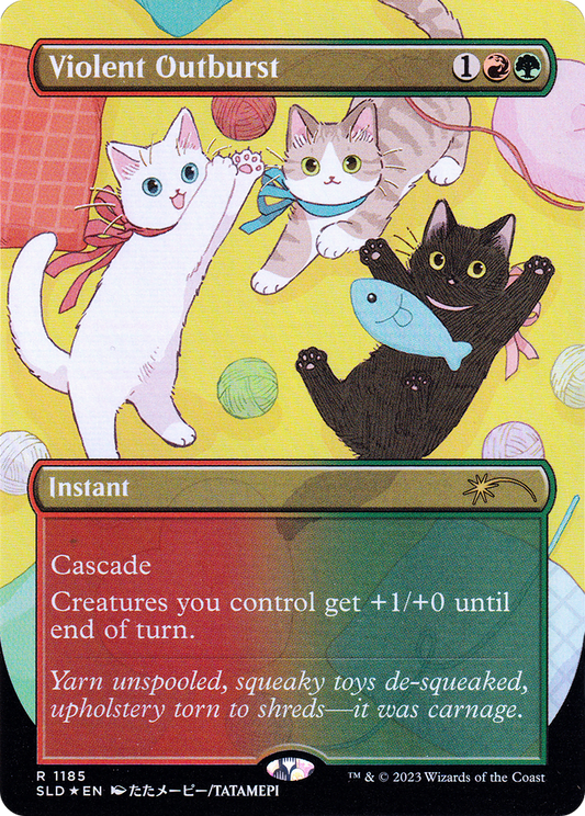 Violent Outburst (SLD-1185) (Borderless) (Foil)