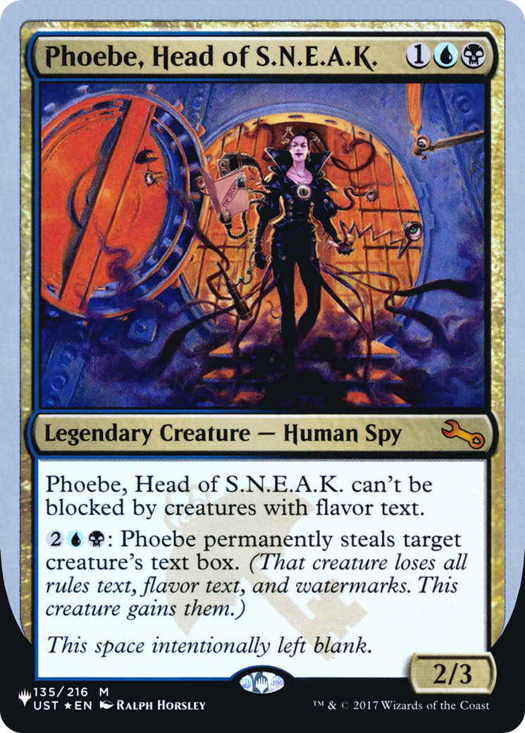Phoebe, Head of S.N.E.A.K. (LIST-052) (Foil)