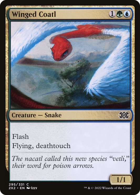 Winged Coatl (2X2-295) (Foil)