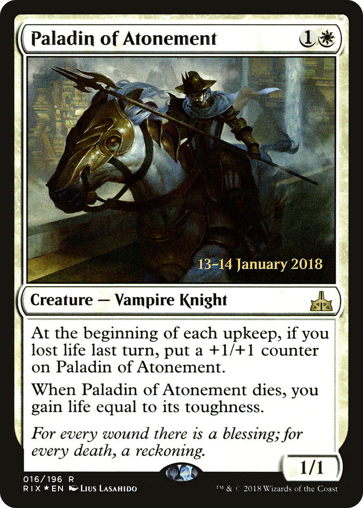 Paladin of Atonement (PRE-16S) (Foil)