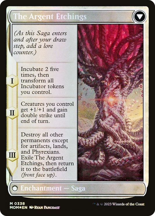 Elesh Norn // The Argent Etchings (MOM-338) (Borderless) (Foil) (Serialized)