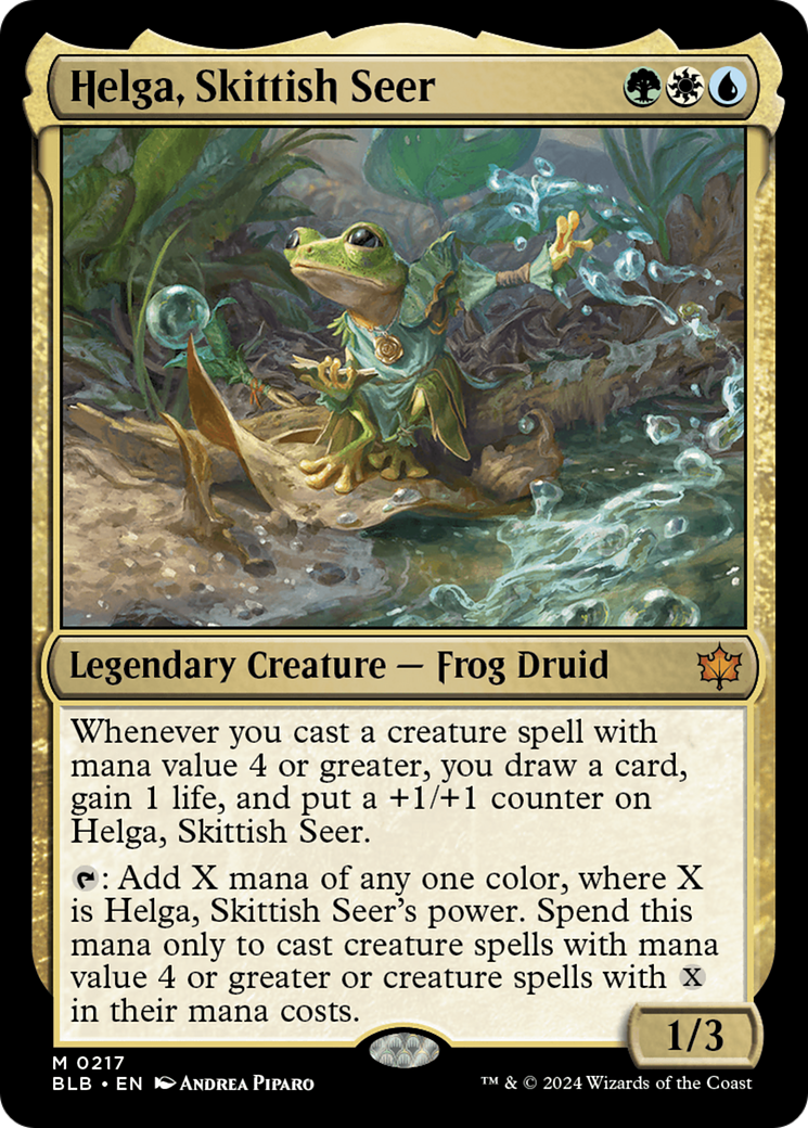 Helga, Skittish Seer (BLB-217) (Foil)