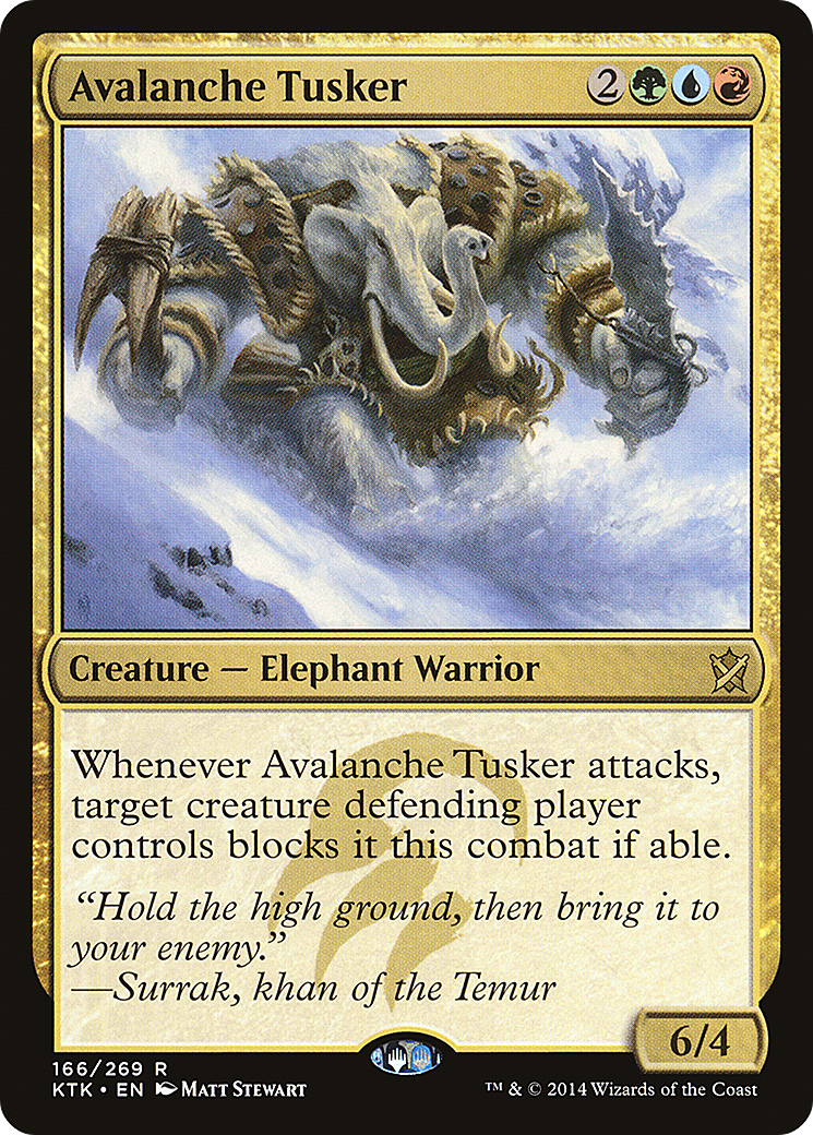 Avalanche Tusker (KTK-166) (Foil)