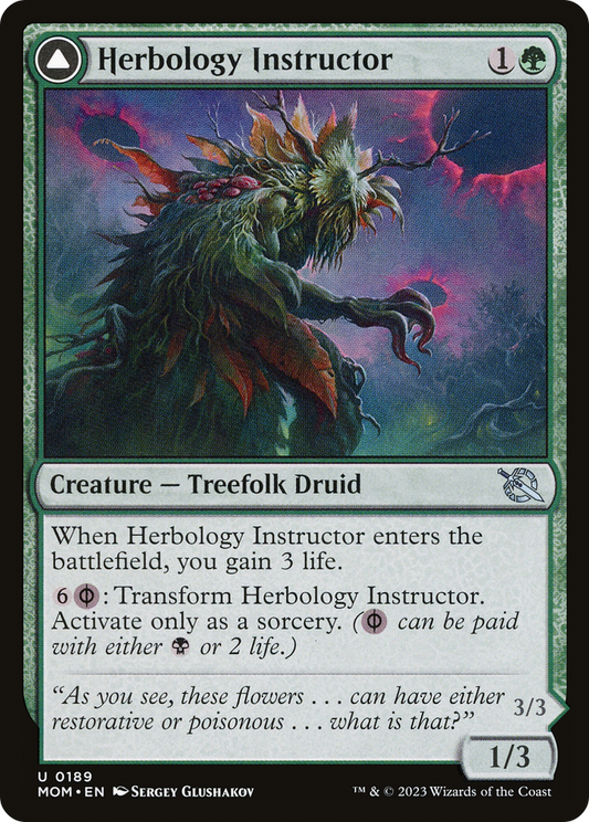 Herbology Instructor // Malady Invoker (MOM-189) (Foil)