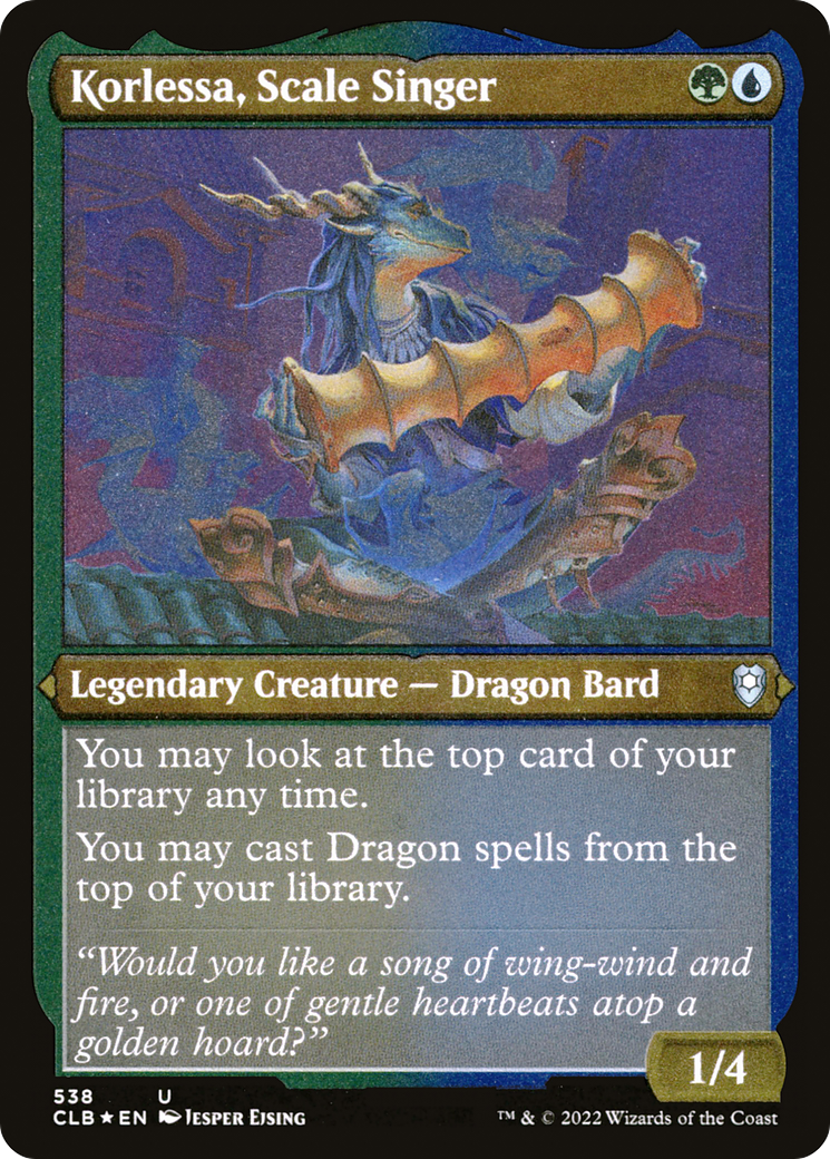 Korlessa, Scale Singer (CLB-538) (Etched Foil)
