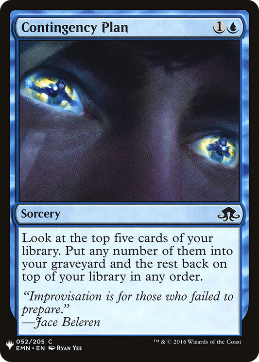Contingency Plan (LIST-EMN-52)