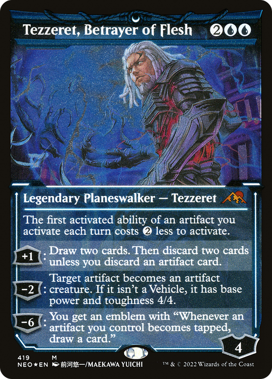 Tezzeret, Betrayer of Flesh (NEO-419) (Showcase) (Etched Foil)
