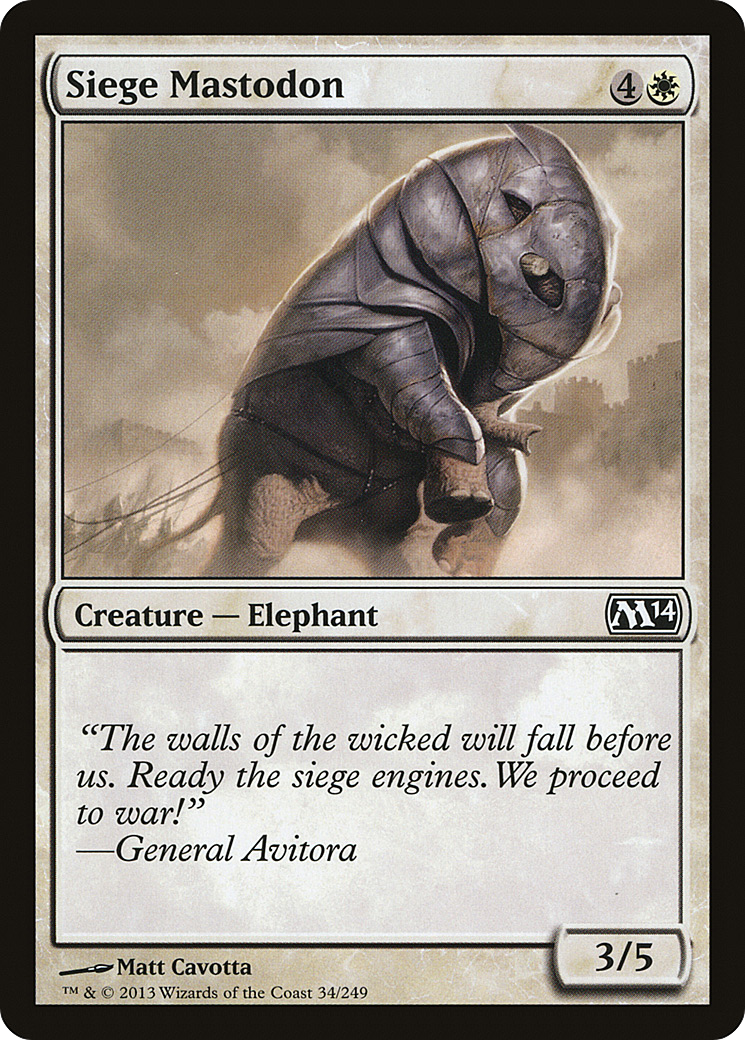 Siege Mastodon (M14-034) (Foil)