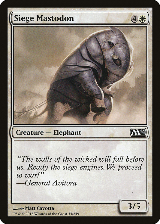 Siege Mastodon (M14-034) (Foil)