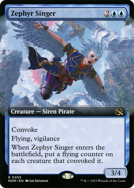 Zephyr Singer (MOM-355) (Extended Art) (Foil)