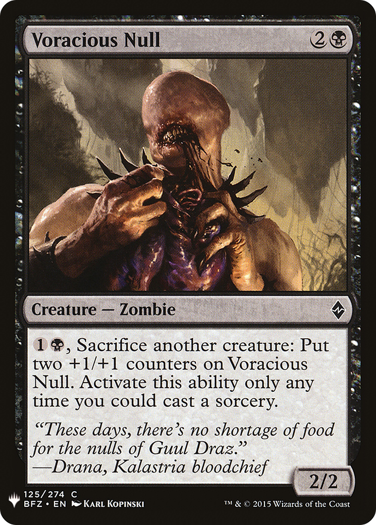 Voracious Null (LIST-BFZ-125)