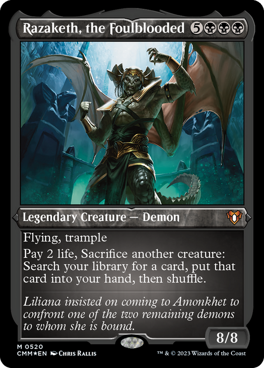 Razaketh, the Foulblooded (CMM-520) (Etched Foil)