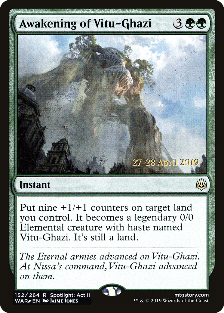 Awakening of Vitu-Ghazi (PRE-152S) (Foil)