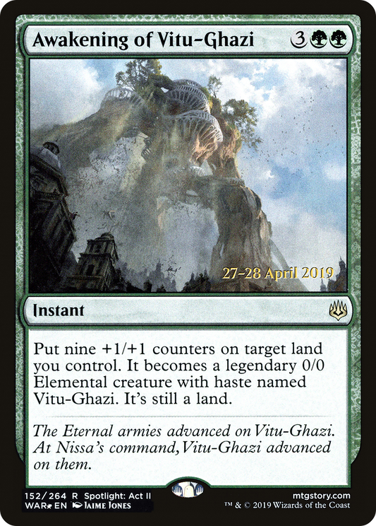 Awakening of Vitu-Ghazi (PRE-152S) (Foil)