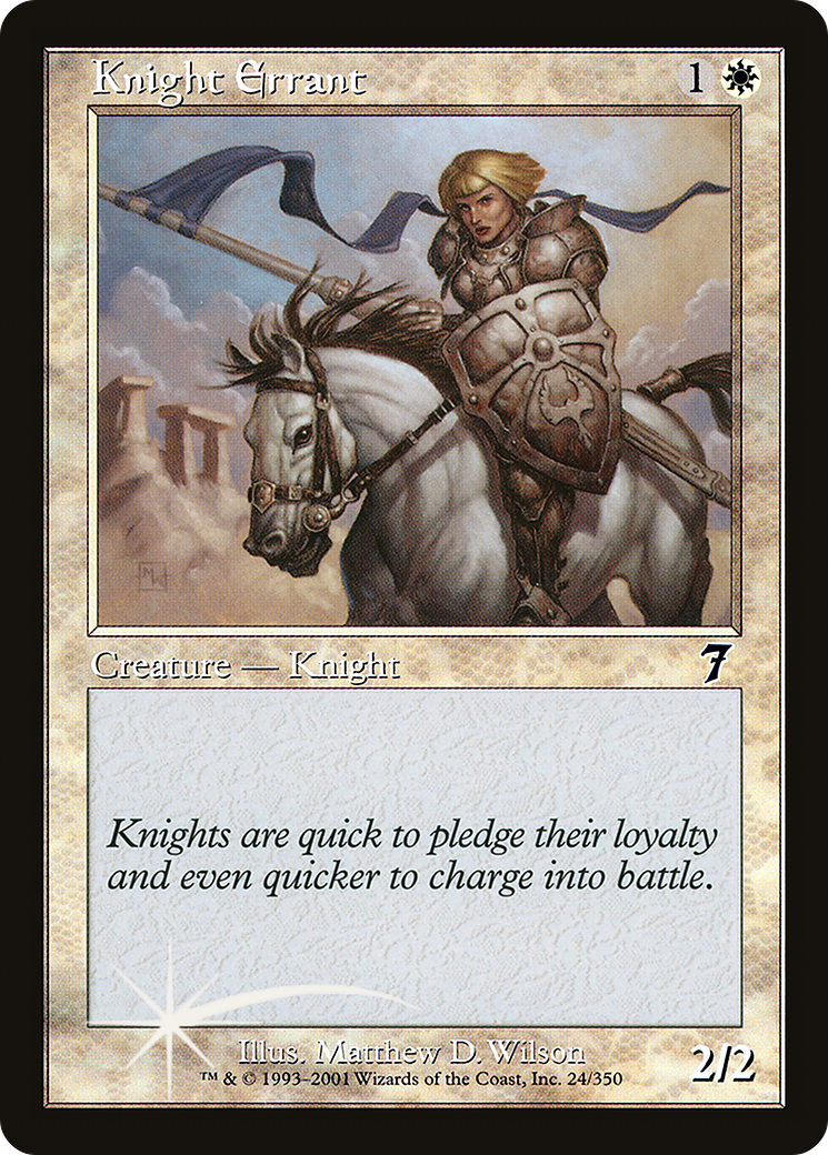 Knight Errant (7ED-24★) (Foil)