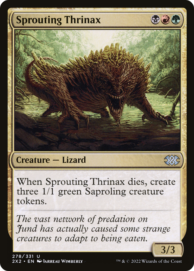 Sprouting Thrinax (2X2-278) (Foil)