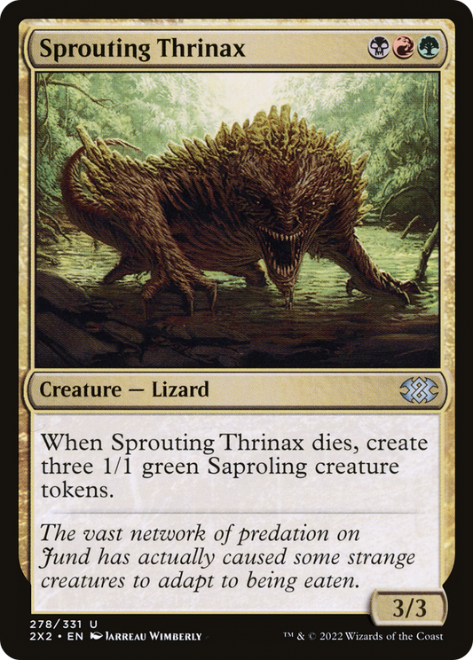 Sprouting Thrinax (2X2-278) (Foil)