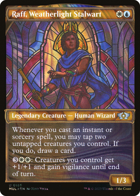 Raff, Weatherlight Stalwart (MUL-186) (Showcase) (Halo Foil)