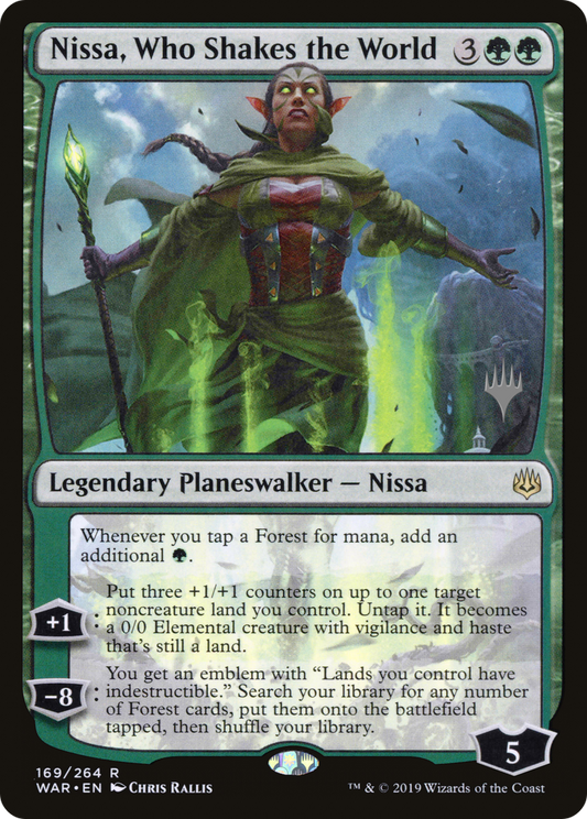 Nissa, Who Shakes the World (PPELD-169P) (Foil)