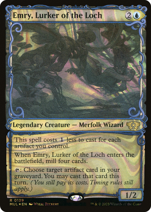Emry, Lurker of the Loch (MUL-139) (Showcase) (Halo Foil)