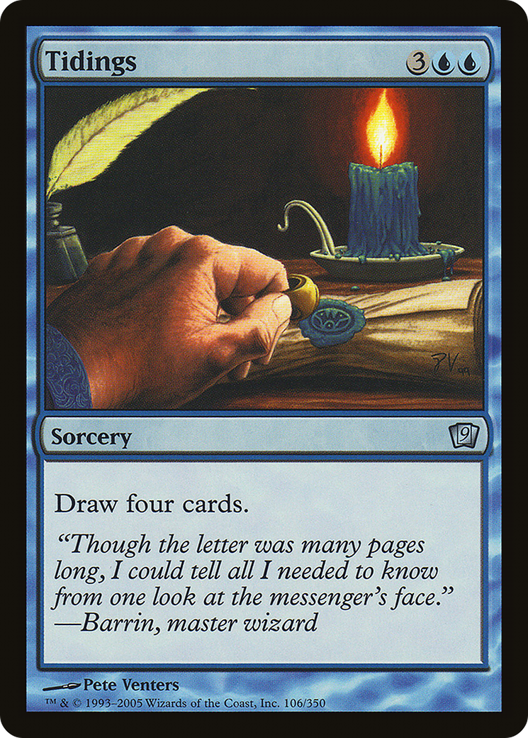 Tidings (9ED-106★) (Foil)