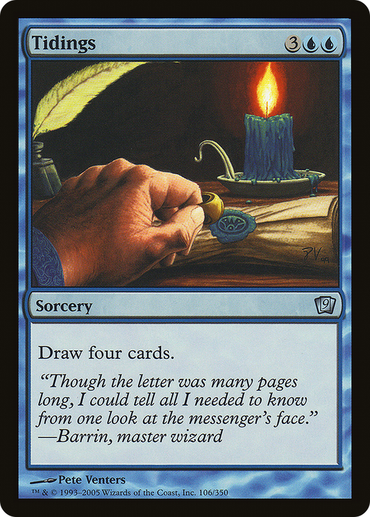 Tidings (9ED-106★) (Foil)