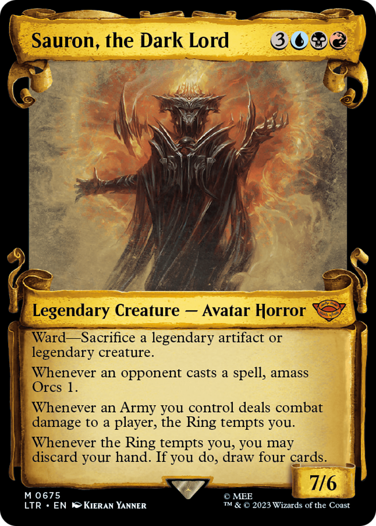 Sauron, the Dark Lord (LTR-675) (Showcase) (Scroll) (Foil)