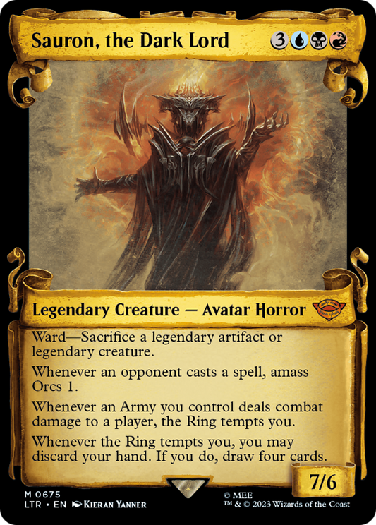 Sauron, the Dark Lord (LTR-675) (Showcase) (Scroll) (Foil)