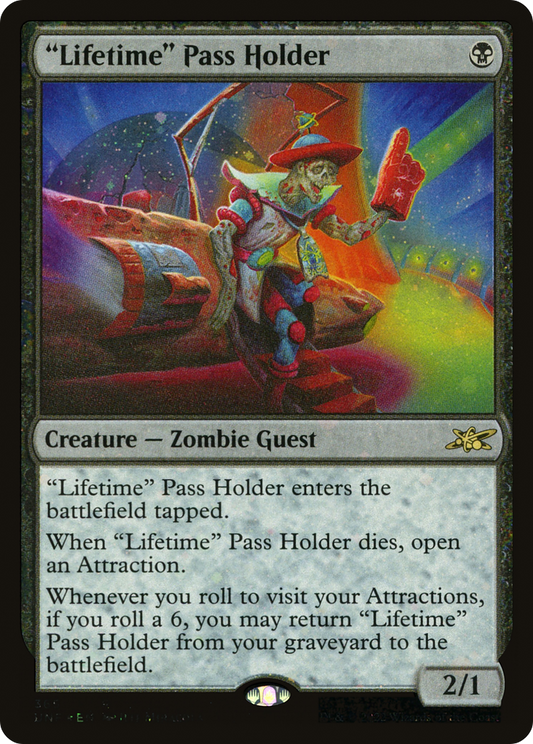 "Lifetime" Pass Holder (UNF-365) (Galaxy Foil)