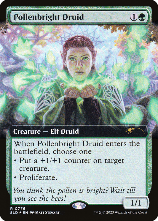 Pollenbright Druid (SLD-776) (Extended Art) (Foil)