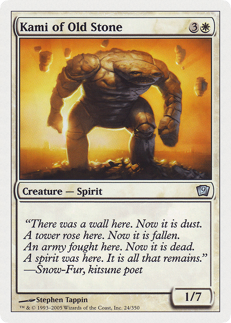 Kami of Old Stone (9ED-024★) (Foil)