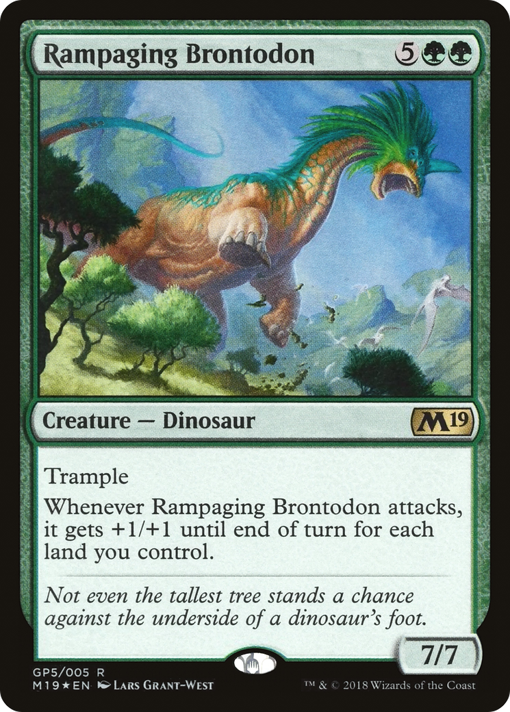Rampaging Brontodon (2018 Gift Pack) (GBP-GP5) (Foil)