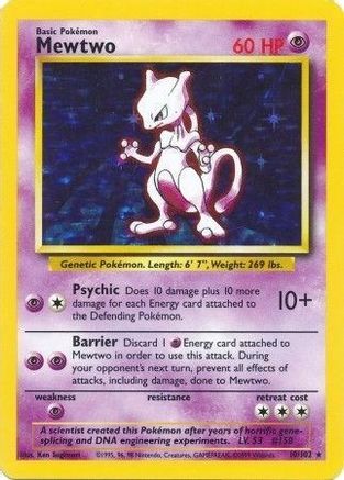 Mewtwo (BS-010) (Holofoil)