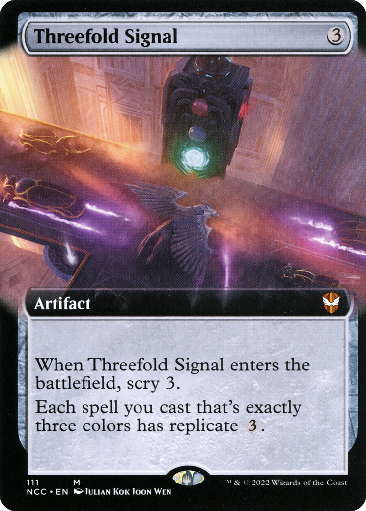 Threefold Signal (NCC-111) (Extended Art) (Foil)