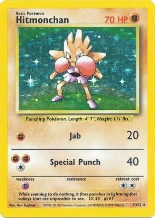 Hitmonchan (BS-007) (Holofoil)
