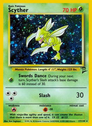 Scyther (BS2-017) (Holofoil)