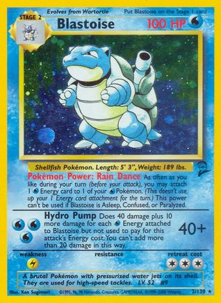 Blastoise (BS2-002) (Holofoil)
