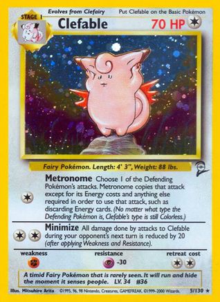 Clefable (BS2-005) (Holofoil)