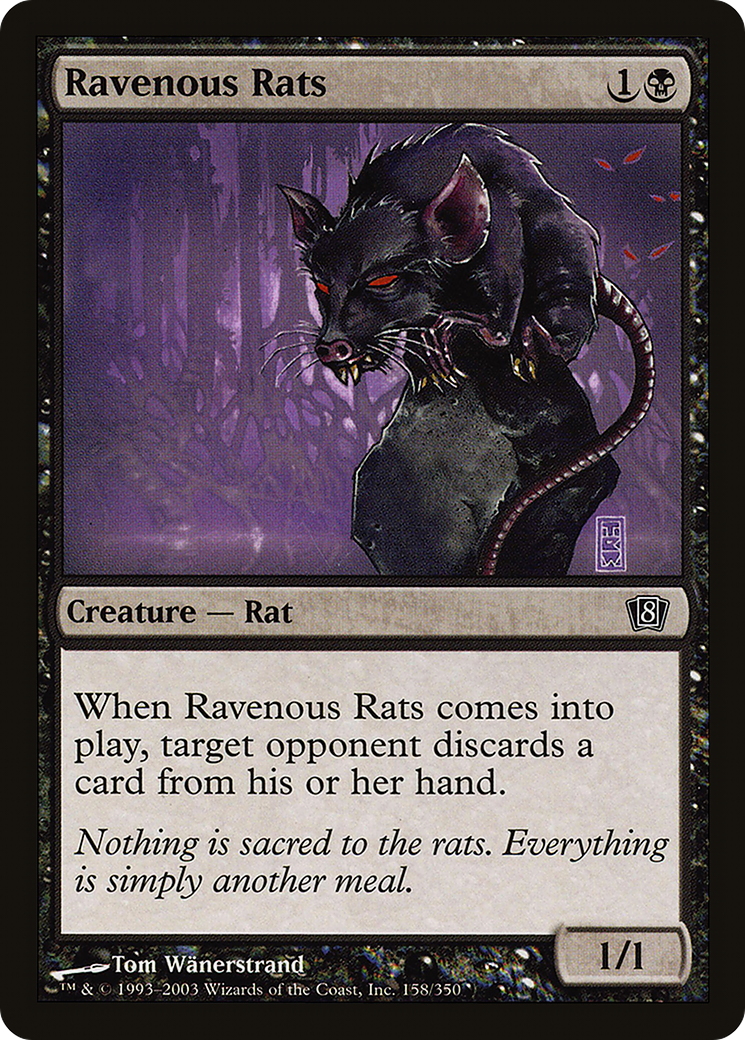 Ravenous Rats (8ED-158) (Foil)