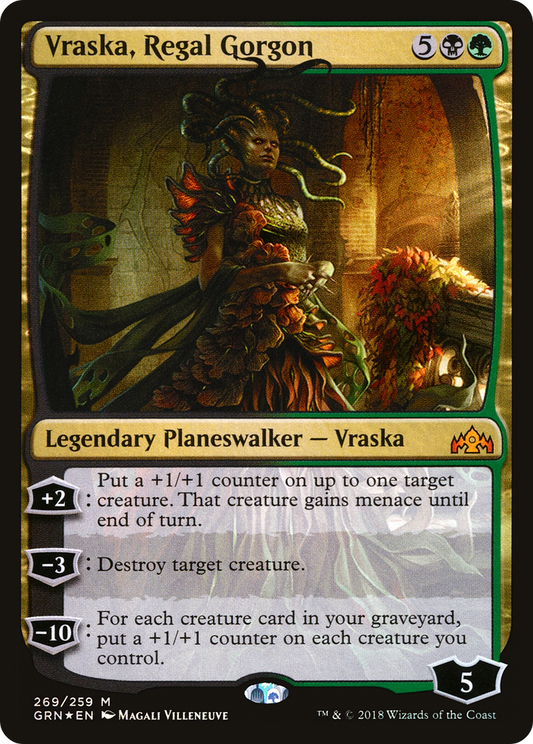 Vraska, Regal Gorgon (GRN-269) (Foil)
