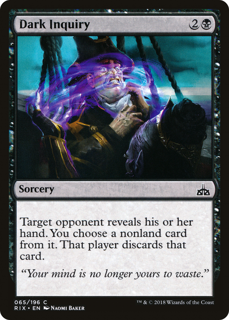 Dark Inquiry (RIX-065) (Foil)