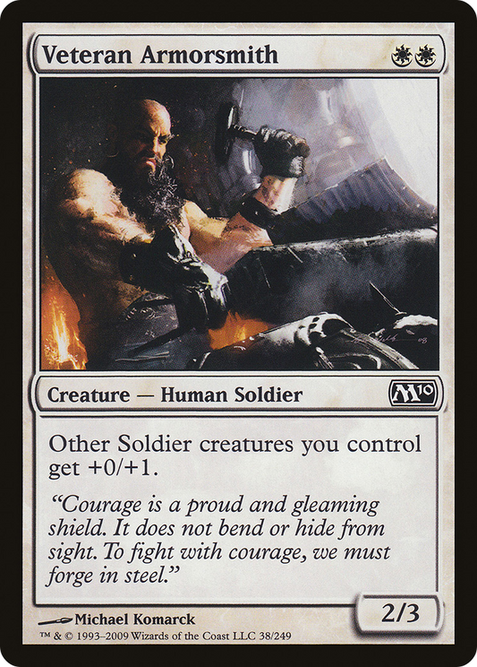 Veteran Armorsmith (M10-038) (Foil)